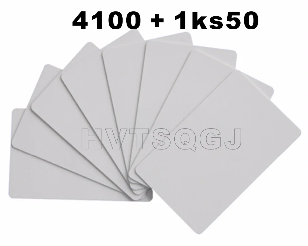 (10 шт./лот) 13 56 МГц 125 кГц RFID бесконтактная смарт-карта двойной чип частота карты