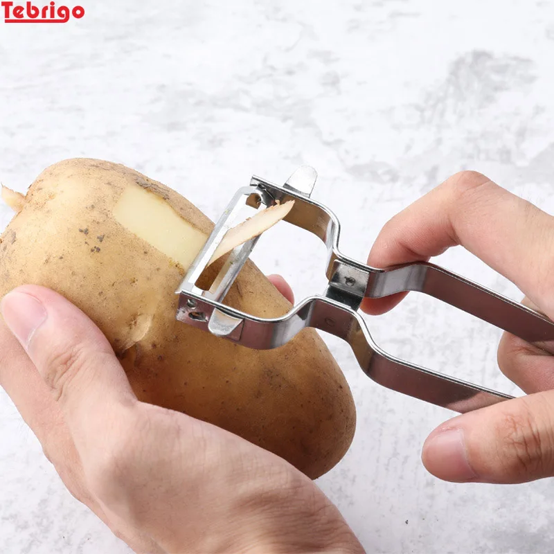 Tebrigo Овощечистка из нержавеющей стали для картофеля/овощей/Жульена/фруктов