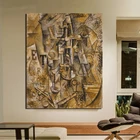 Картина на холсте с изображением Пабло рома Пикассо, натюрморт с бутылкой, украшение для гостиной, современный настенный постер