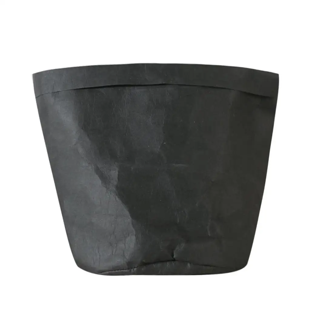 Мини кашпо для суккулентов горшок Моющийся крафт хаки черный бумажный цветок