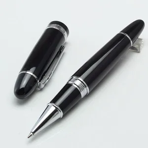 Jinhao 159 Luxury Black and Silver Clip Big Size Ballpoint Pen with 0.7mm Refill Free Shipping