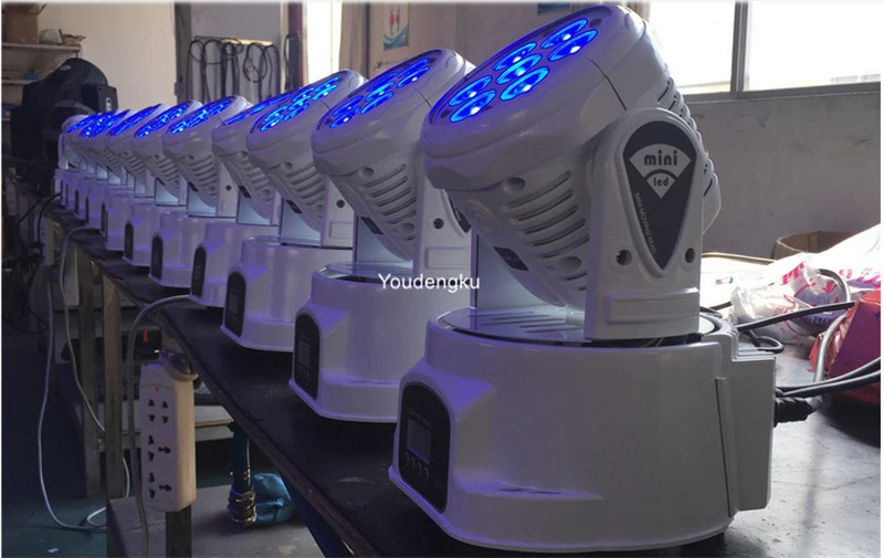 16 шт. led dmx сценическое освещение мини движущаяся головка ktv 4-в-1 moving head wash 7x12 | Лампы