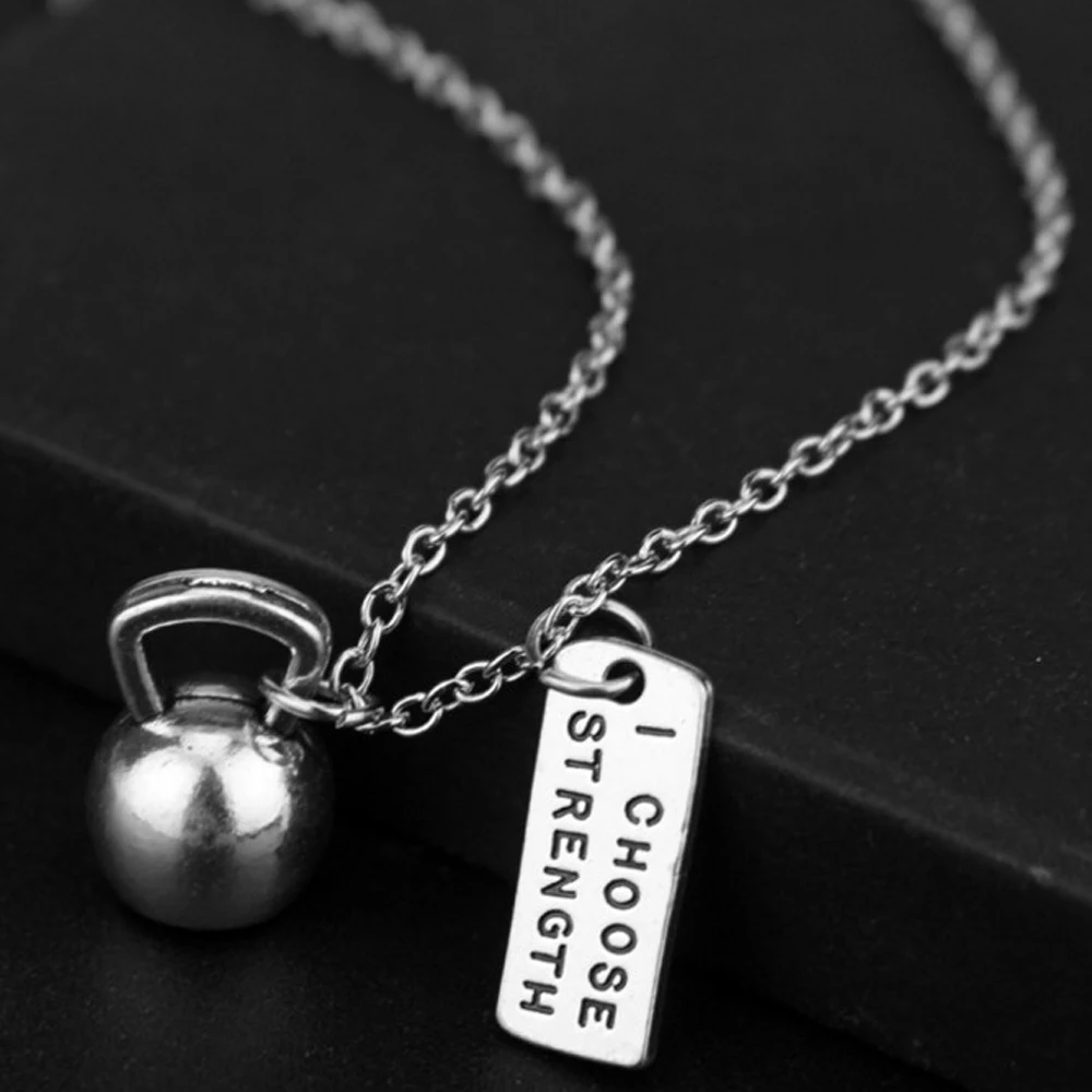 Разные стили спортивной веры строгое ожерелье для гантелей|pendant necklace|necklace