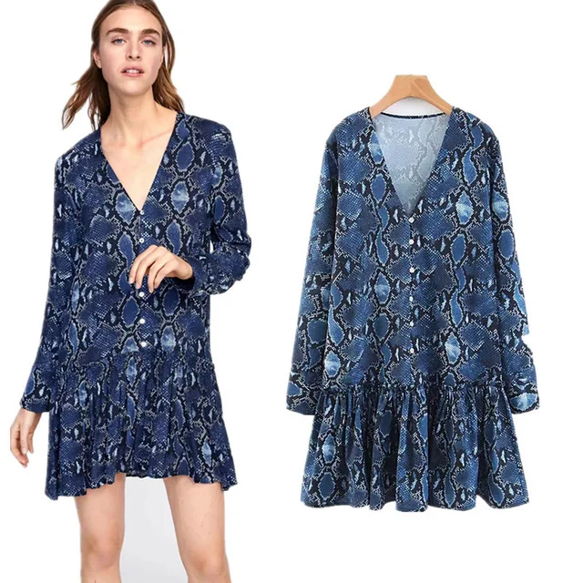 2019 зимнее платье для женщин Vestidos английский стиль Lanon ТРАПЕЦИЕВИДНОЕ серпантин