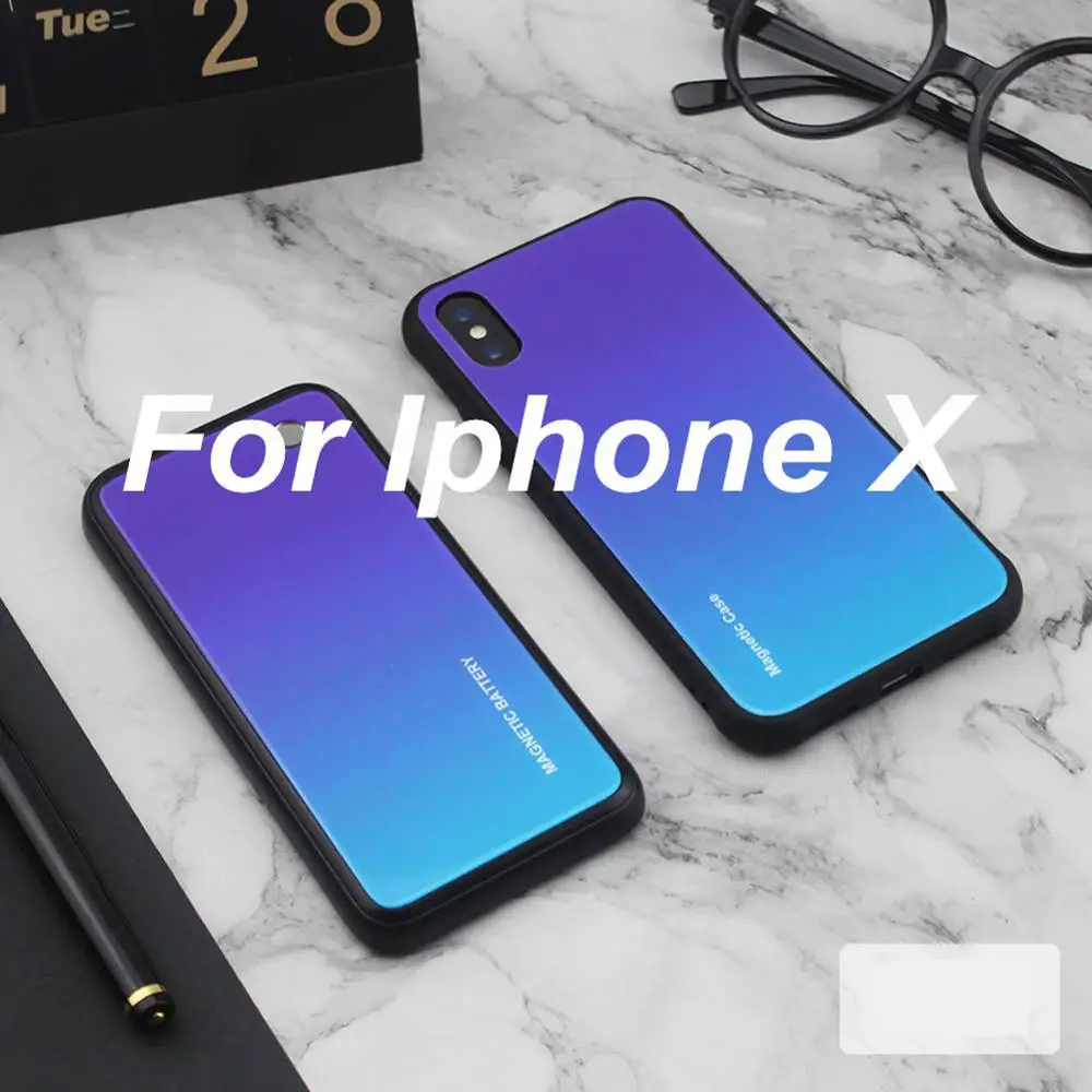 As Picture 5000 мАч для iphone X XS XR, чехол для зарядного устройства, умный беспроводной Чехол для зарядки телефона, внешний аккумулятор для iphone XS MAX, чехол для аккумулятора - Цвет: As Picture