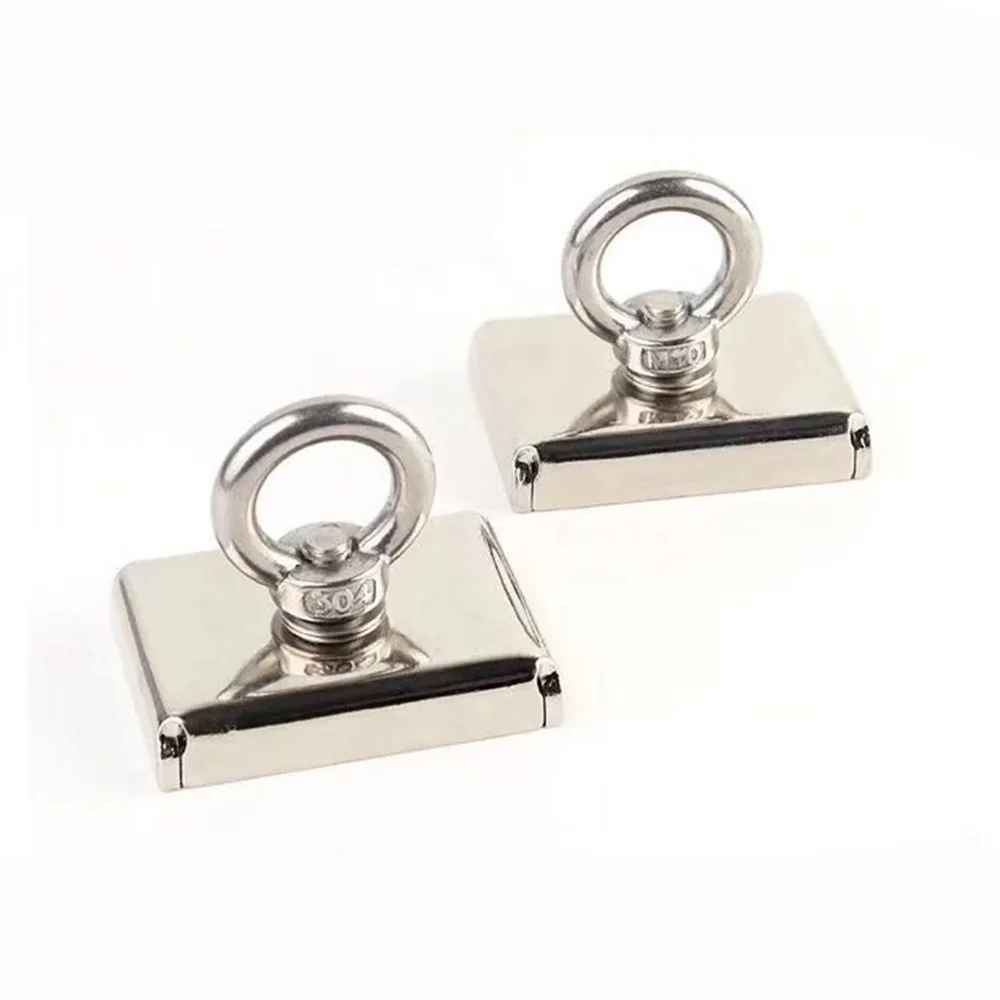 Магнит монстра диаметр 75 мм прямоугольник и нержавеющая сталь крюк мощный Lathed