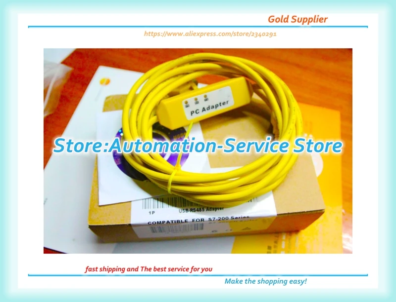 Желтый для S7-200 PLC Поддержка Win7 6ES7 901-3DB30-0XA0 3 Светодиодный индикатор USB-PPI (USB/PPI)