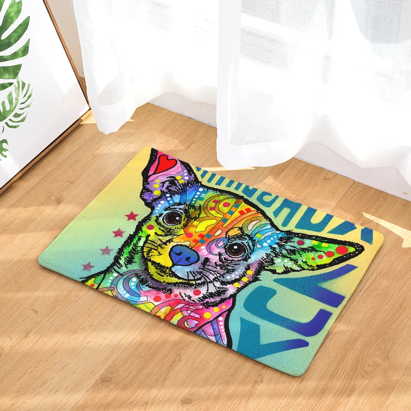 2017 Добро пожаловать коврики для пола с принтом животных масляных собак ванной и