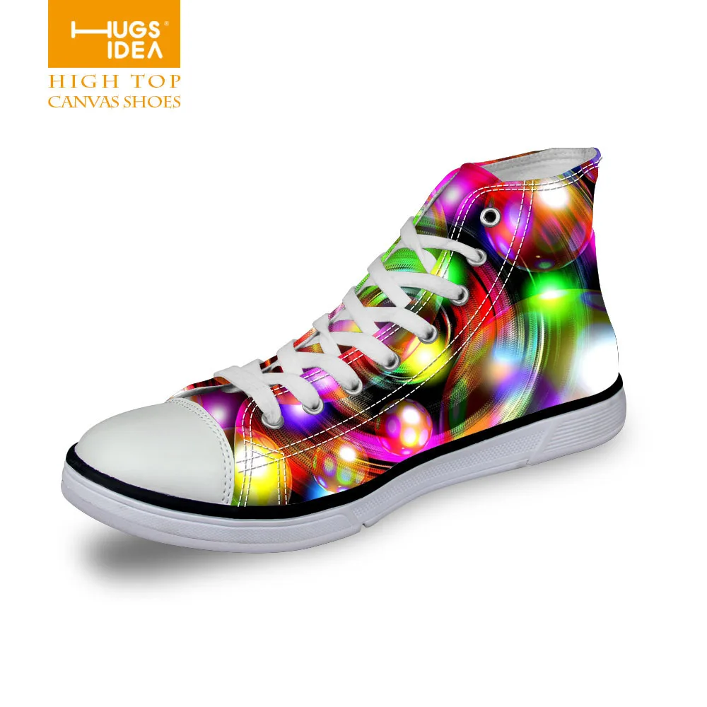 Индивидуальные высокие холщовые женские кроссовки Винтаж Вулканизированная