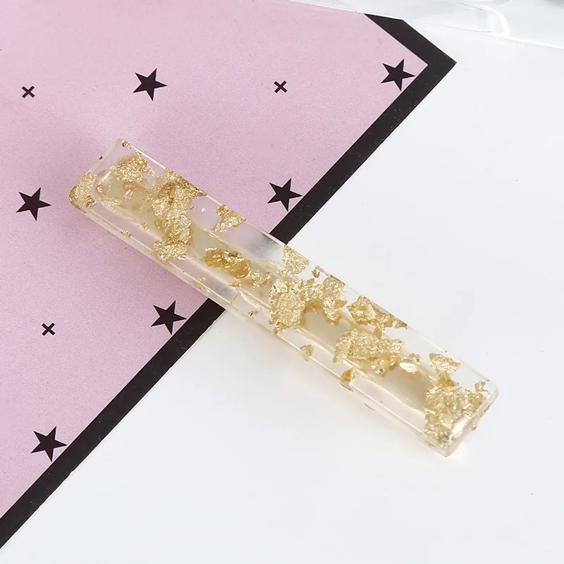 YAOLOGE 38 Style Sweet Women Girls Acrylic Geometric Rectangle Hair Clips Tin Foil Sequins Hairpins Barrettes Headbands Headwear - Цвет: H172