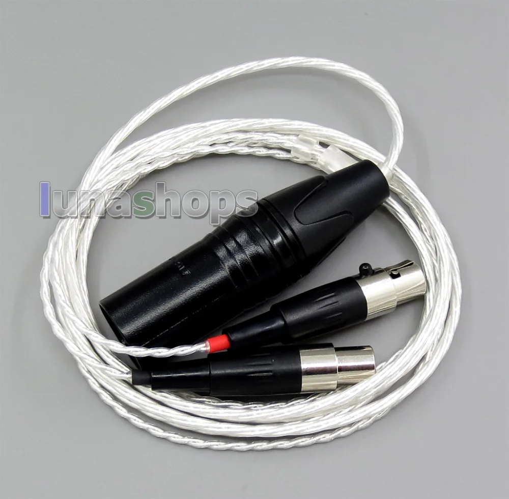 1 5 м 4pin XLR сбалансированный 4*100 ядер OCC чистый посеребренный кабель для наушников
