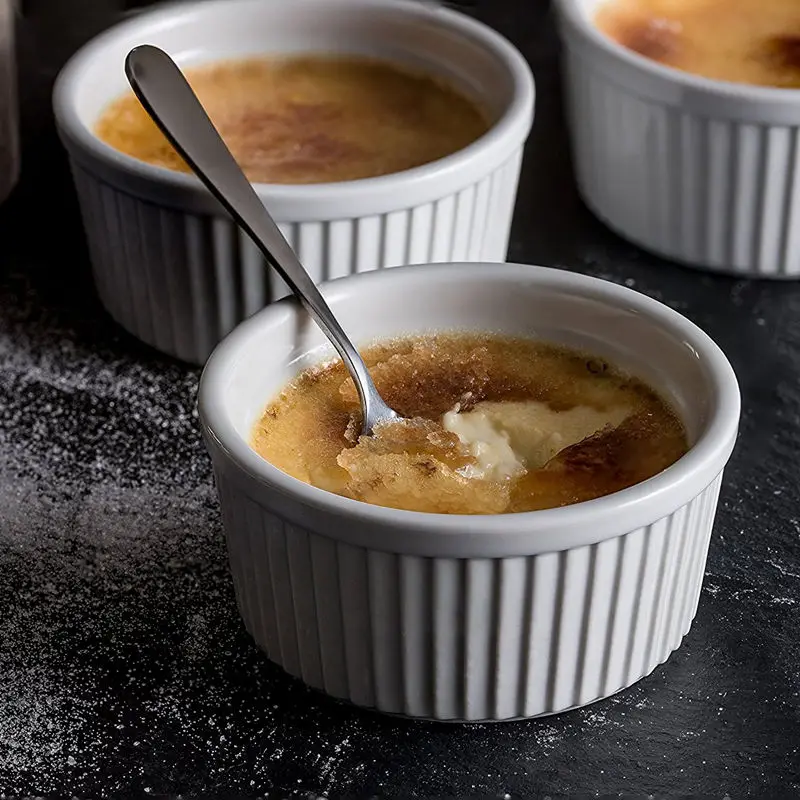 4 шт. фарфоровая Керамическая форма для пудинга маффинов чашка выпечки 10 унций