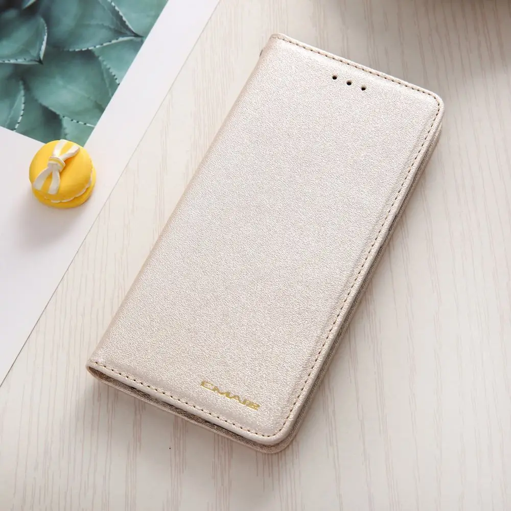Золотой Магнитный Шелковый кожаный чехол-кошелек, чехол для huawei P20 Lite P20, роскошные сумки, держатель для карт, флип-чехол для телефона huawei P20 Lite - Цвет: Золотой