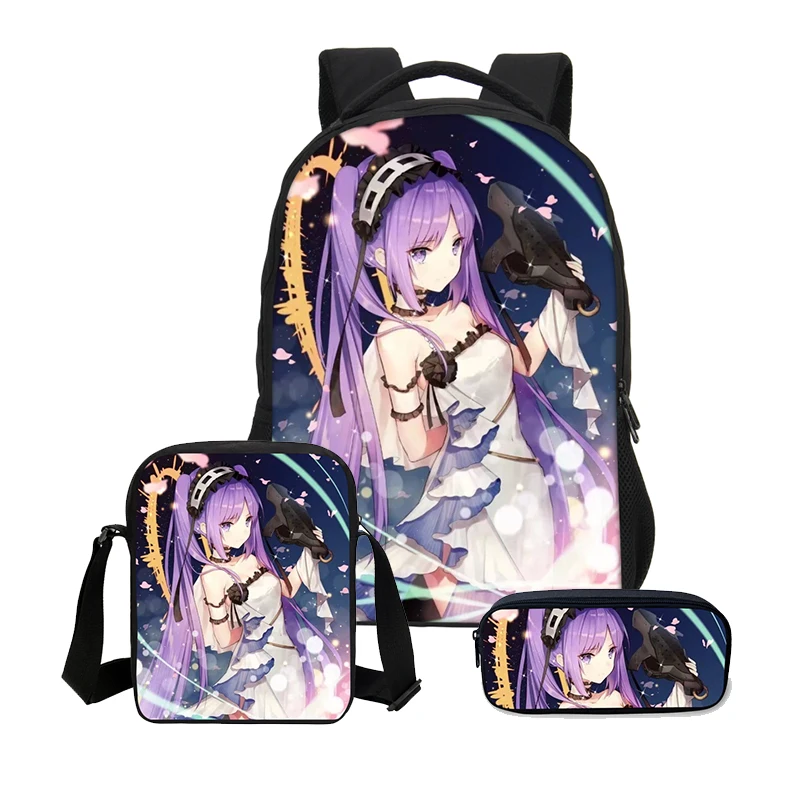3 шт./компл. Портфолио для школы школьные сумки девочек мода Harajuku тапочки в виде
