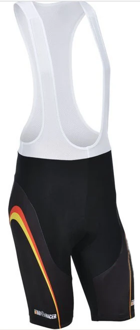 only bib short Германия Deutschland Джерси Майо для велоспорта езда на велосипеде короткая одежда гонщика ciclismo велосипедная одежда 9D гелевая накладка задние карманы - Цвет: only bib short