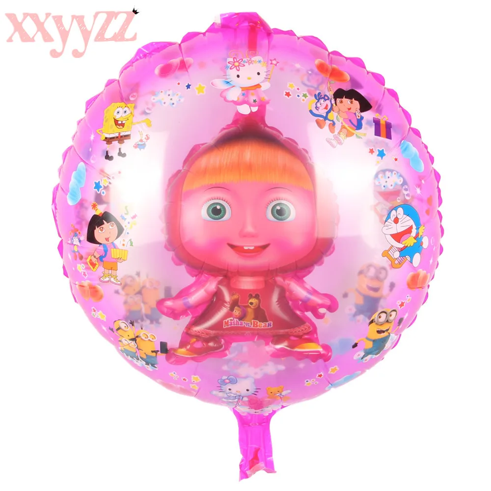 XXYYZZ 1pcs/lot Cartoon Inflatable Balloon 30 Type Stick 18 INCH Toys Decoration | Дом и сад