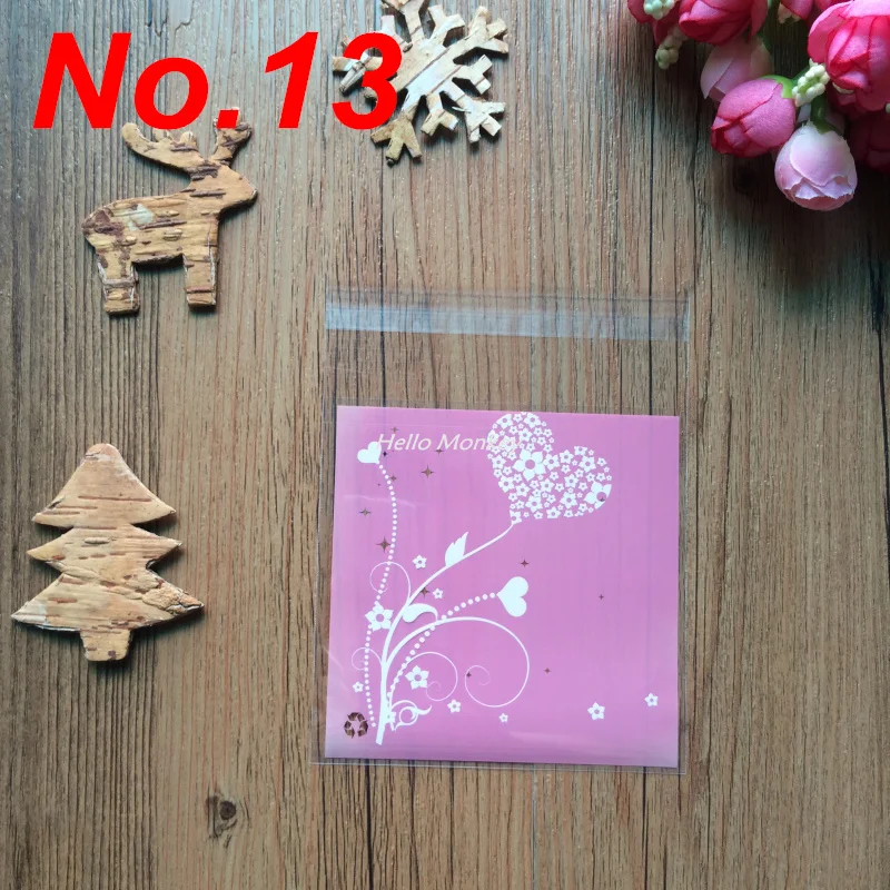 50 шт./компл. 10x10 см 27 Цвета точки самоклеящаяся подарок Еда упаковка мешок милое маленькое печенье мешок целлофановый пакет Пластик сумка/Розничная