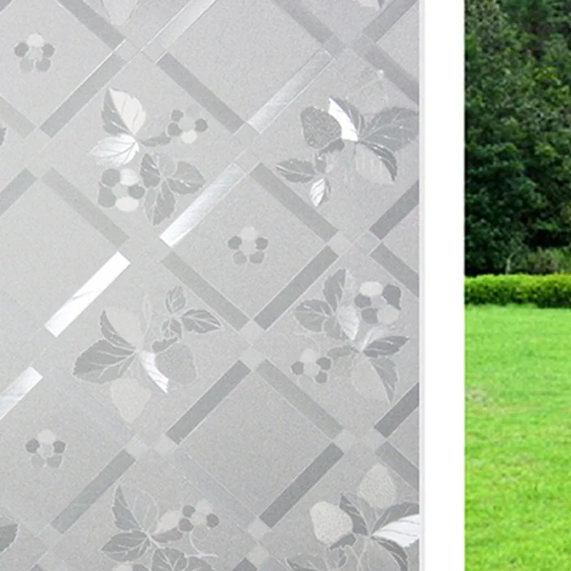 Статическая самоклеящаяся оконная пленка 45x200 см непрозрачная защита