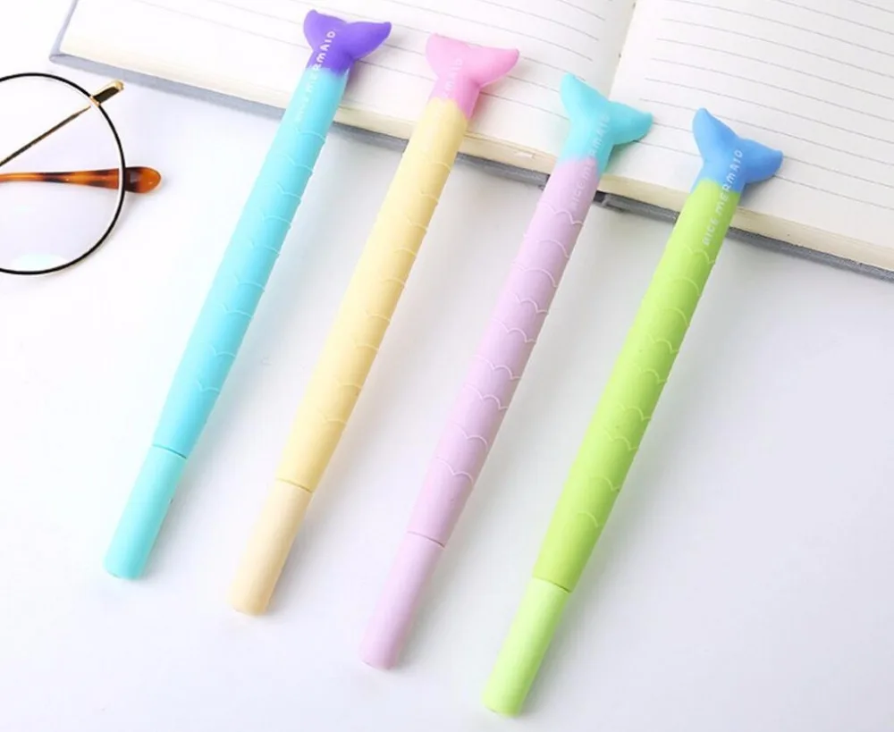 Новая креативная симпатичная гелевая чернильная ручка Русалочки волшебная