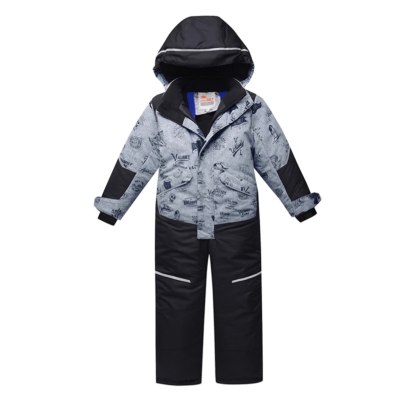 2020 новый зимний детский комбинезон лыжный костюм цельный с капюшоном для