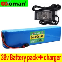 10S4P 36V 14Ah 18650 литий ионный аккумулятор 42v с 20A BMS для ebike