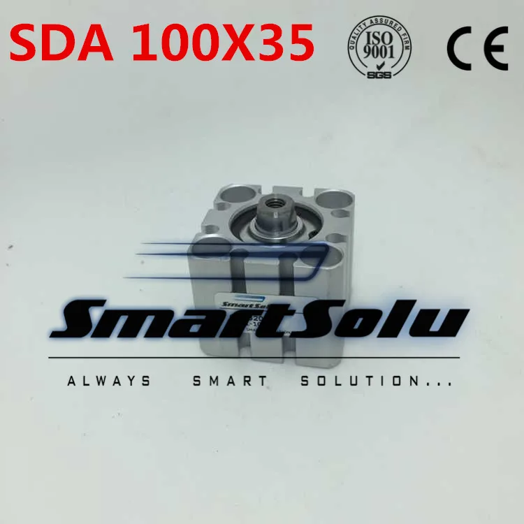 Бесплатная доставка 100 мм диаметр 35 Ход Пневматический Компактный воздушный