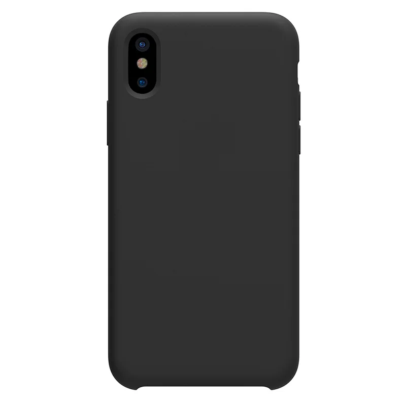 Nillkin бампер чехол s для iPhone X Простой чехол для телефона ТПУ силиконовый чехол Защитный чехол мягкий чехол для телефона чехол - Цвет: Черный