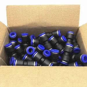 Пневматические Фитинги I-типа, прямоугольный соединитель для трубки 4 мм, 6 мм, 8 мм, 10 мм, 12 мм, 100, шт.упак. полиуретан