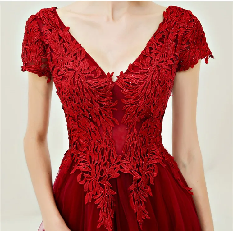 Платье подружки невесты с V образным вырезом и открытой спиной|Платья подруги