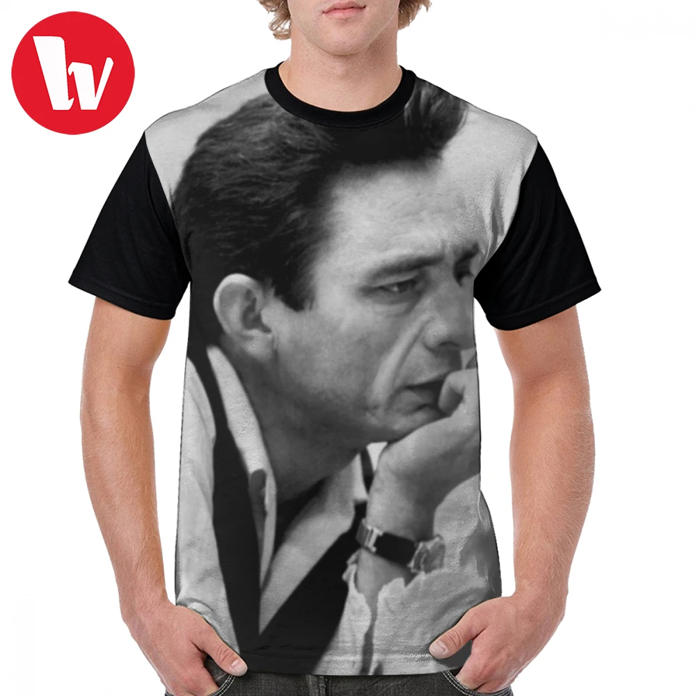 Джонни Кэша Футболка мужская графический рисунок футболка стильное джинсовое