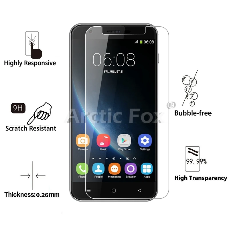 2 шт./лот закаленное Стекло для Oukitel U7 PRO Экран протектор Защитная пленка