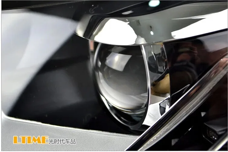 Головной свет 2011- для vw passat B7 фары HID bi xenon объектива passat B7 головы лампы для стайлинга автомобилей U светодиодный СИД DRL HID комплект парковка