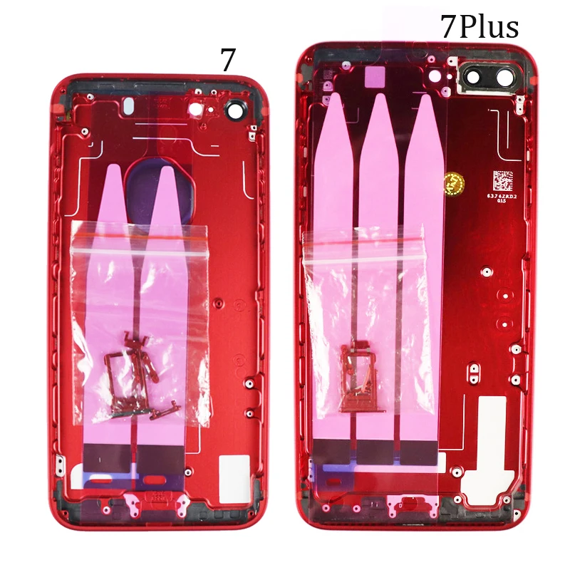 Replacement For IPhone 7 7G and Plus Back Cover Housing Battery Door Rear Chassis Frame Case Sim Card | Мобильные телефоны и