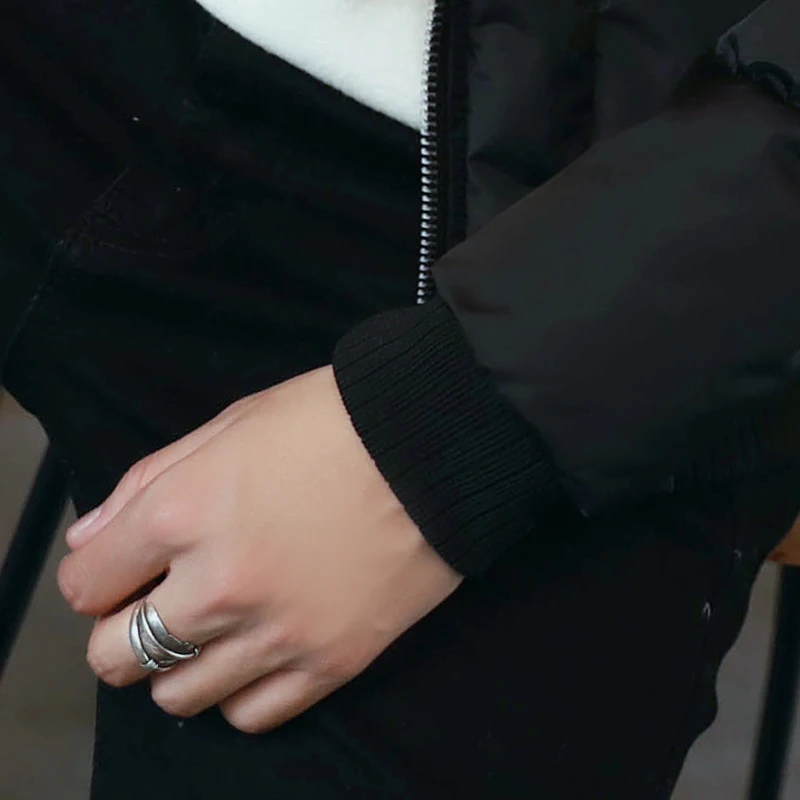 Мужская приталенная куртка с воротником стойкой теплая хлопковая парка плотная