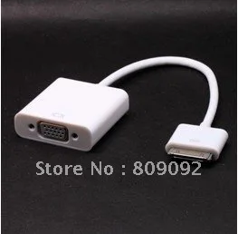 Высококачественный док разъем для Apple новый iPad 3 VGA Кабель адаптер HDTV LCD|adapter cable|vga