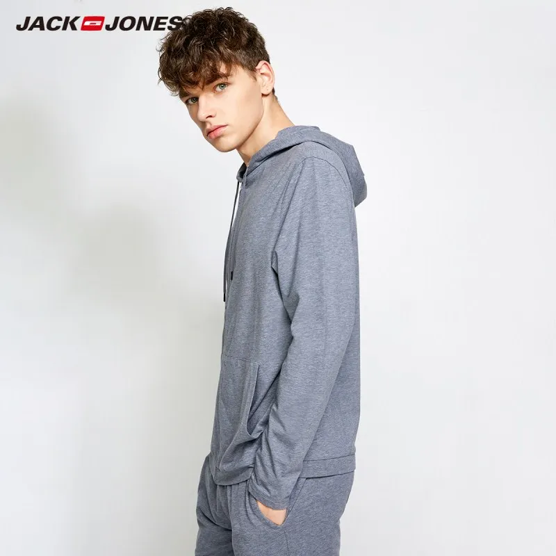 JackJones мужской светильник с капюшоном свитер тонкий пуловер Топ Домашняя одежда 2183HE503