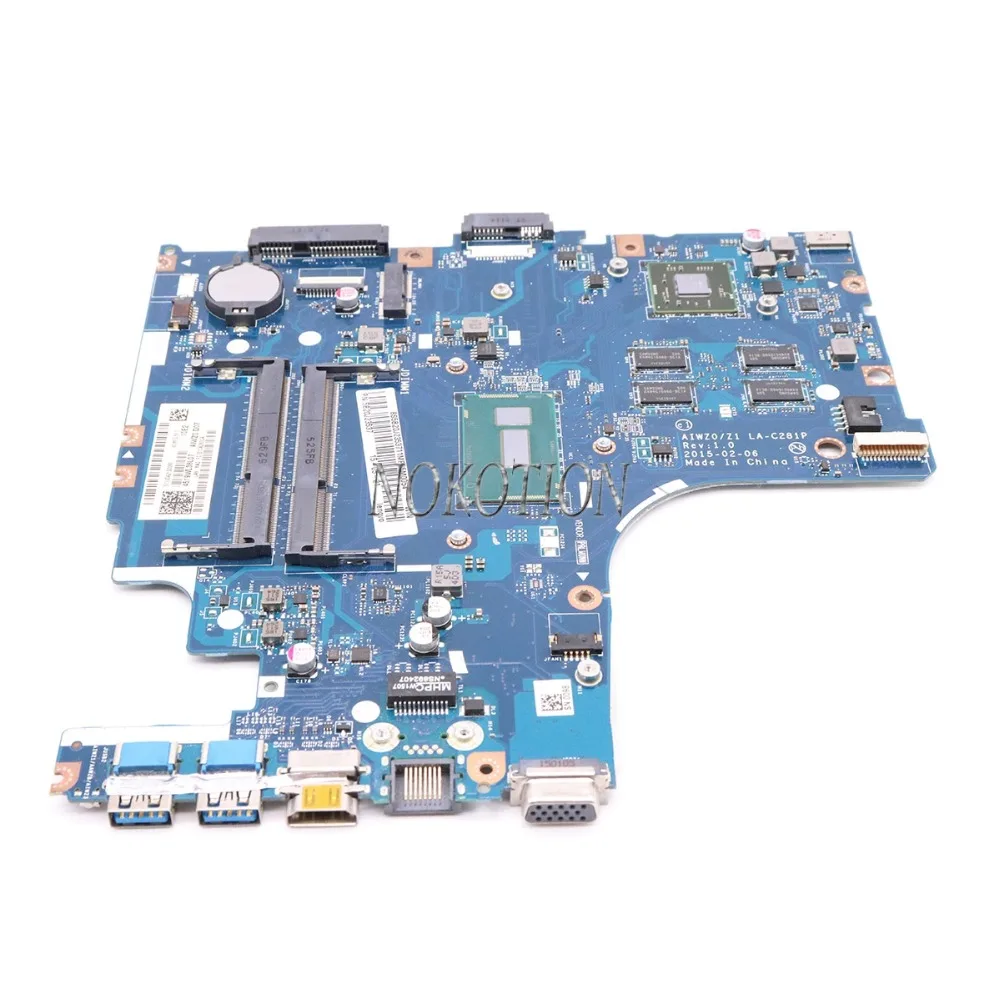 NOKOTION AIWZ0 Z1 LA-C281P материнская плата для lenovo Z51-70 ноутбука R7 M360 DDR3L SR23Y I5-5200U CPU Полная