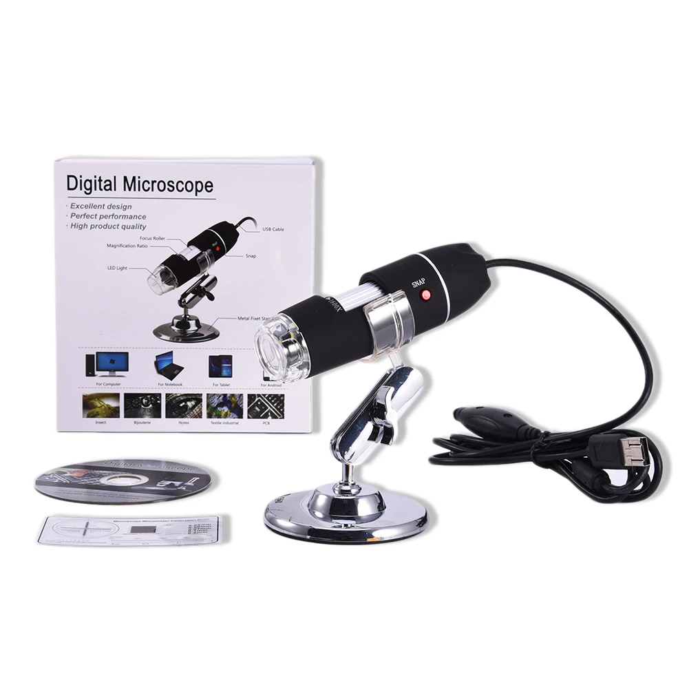 Мегапиксели 500X1000X1600X8 СВЕТОДИОДНЫЙ Цифровой Микроскоп USB эндоскоп камера
