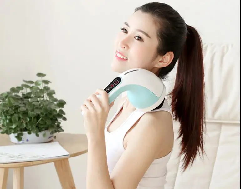 Беспроводной дельфины палочки для массажа плагин шеи плечо талии Электрический