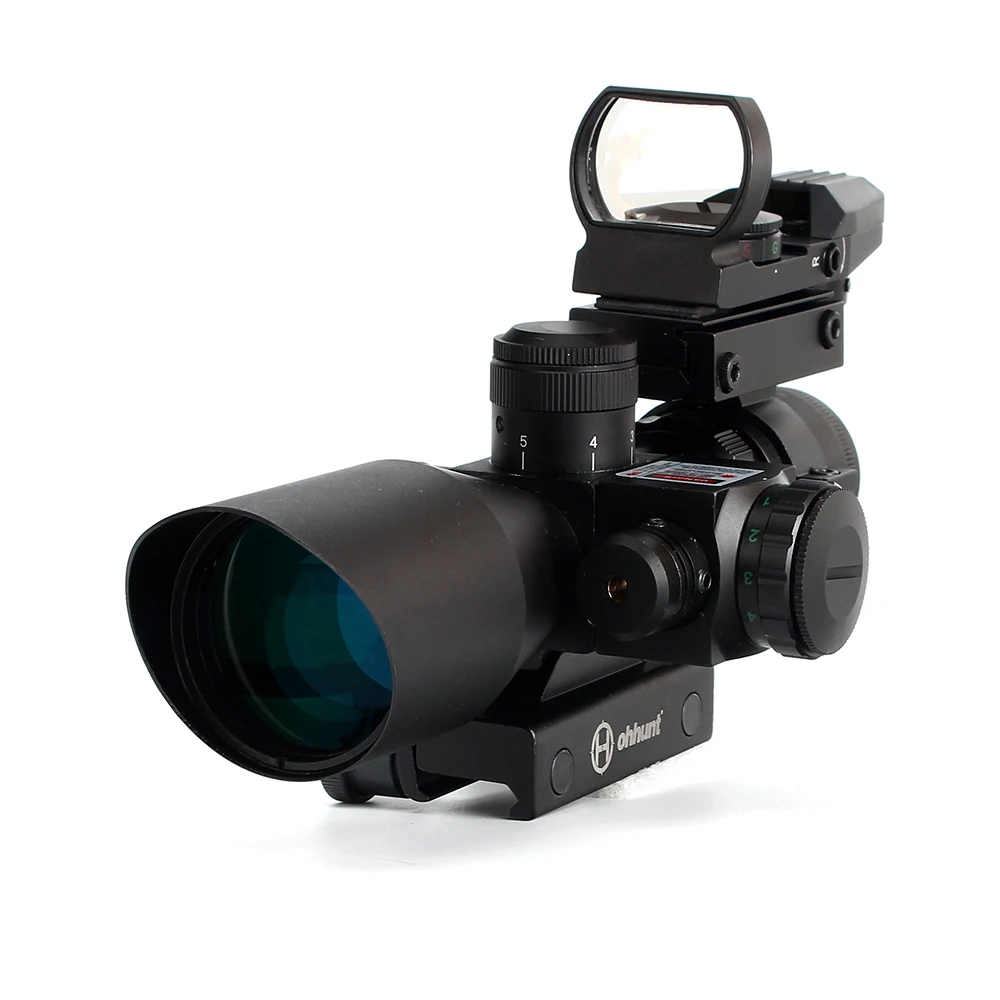 Ohhunt 2 5 10x40 Mildot светящаяся сетка для винтовки Голографическая 4 Сетка точка зрения