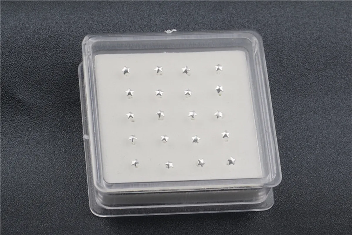 Серьги гвоздики для пирсинга носа женские модные ювелирные украшения прокола