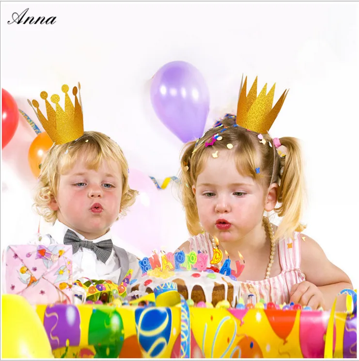 6 шт./лот Кепка в виде короны для взрослых и детей товары вечерние шапка вечеринки