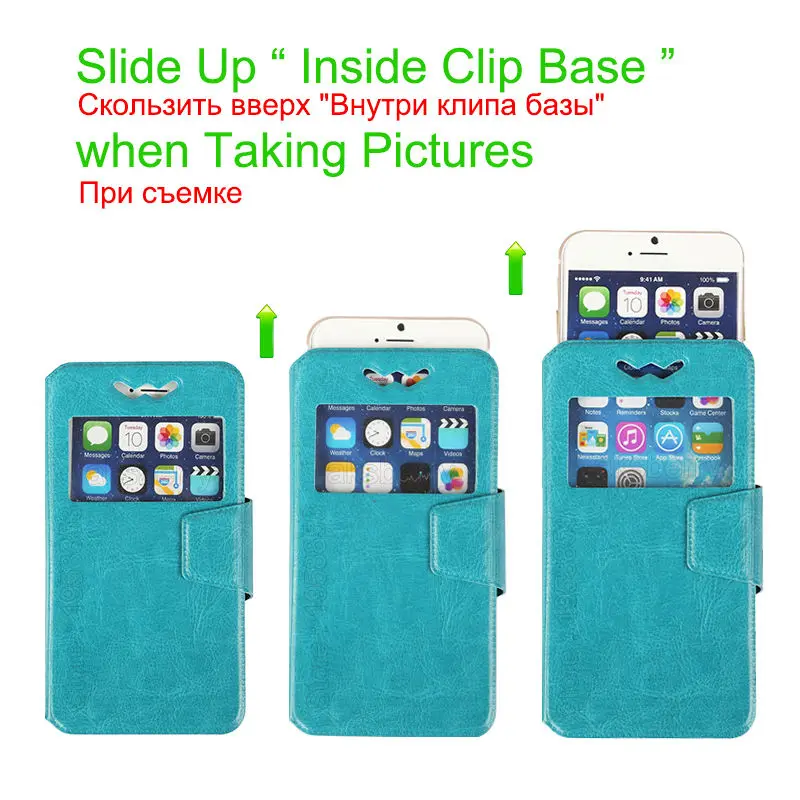 for Haier L56 L55 G55 G21 Spring Clip Folder Synthetic Leather Case Cover Slider Frame Book Wallet Flip |