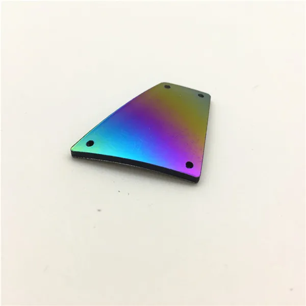 22N 27x28mm Высококачественные акриловые стразы разных форм, с отверстиями, радужные зеркальные Акриловые Бусины, 30 шт - Цвет: 22N 27x28mm