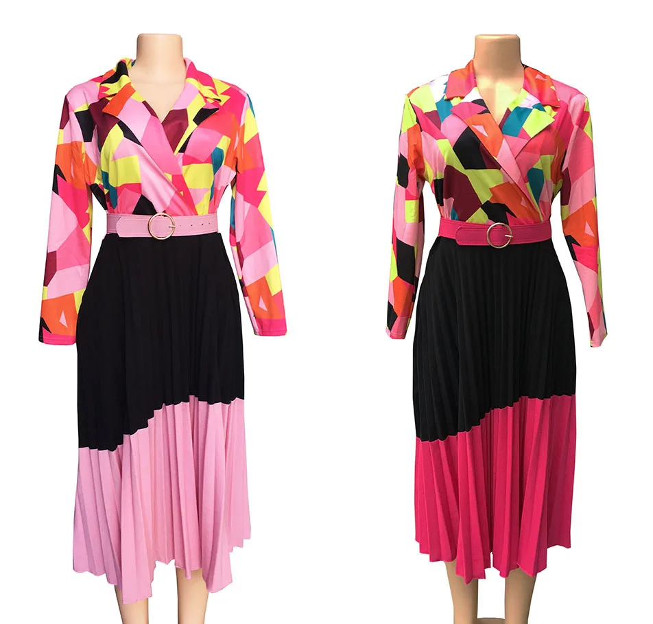 2018 африканская Новая модная разноцветная Женская одежда с принтом элегантное