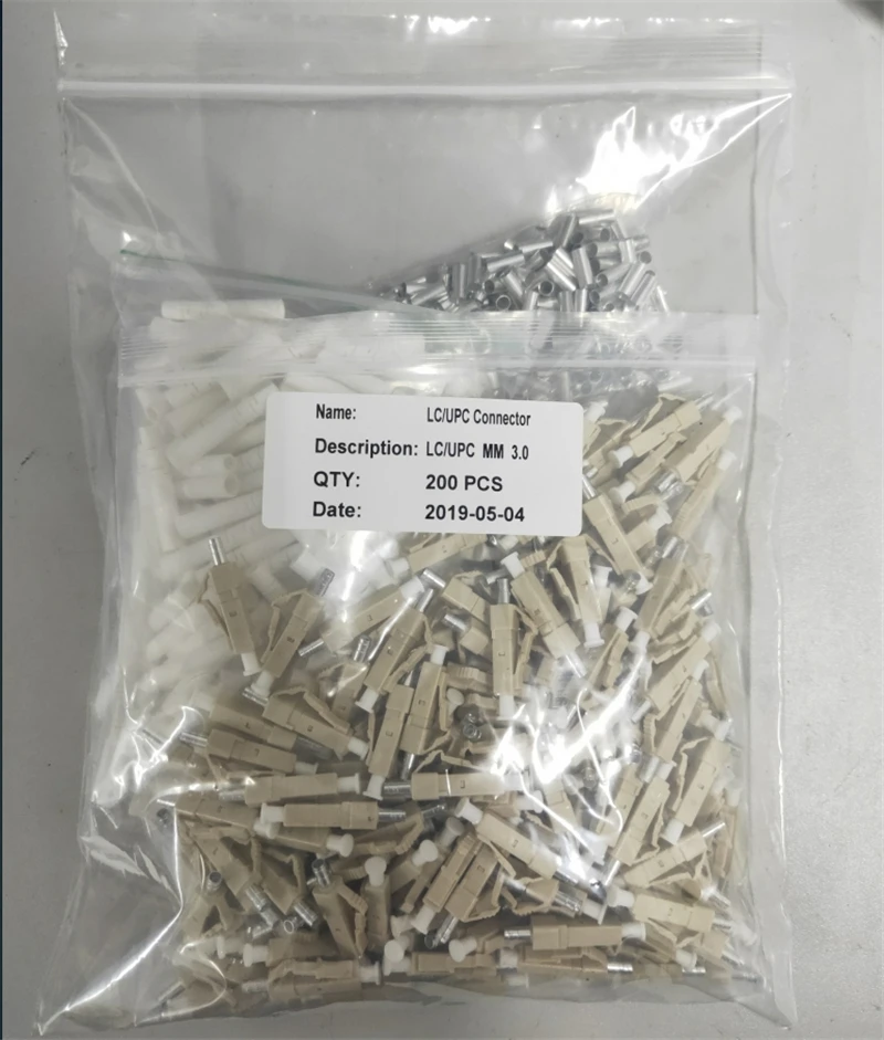 

200pcs E2000 fiber connector with ceramic ferrule Pre-assembled green SM Multimode MM 2.0MM optical ftth accessories ELINK