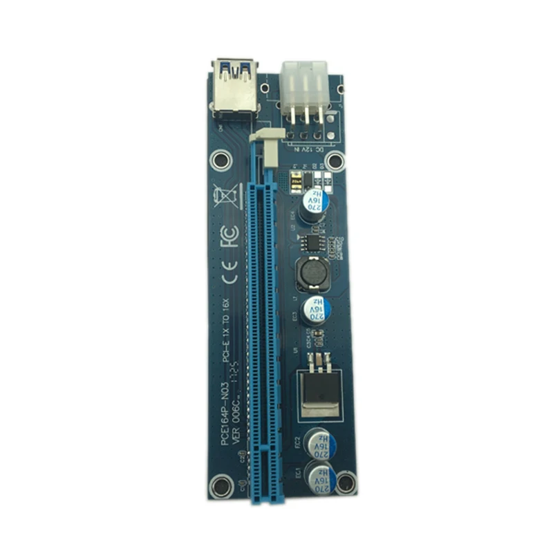 Usb 3 0 Mini Pci E к Pcie Express 1X 16X расширитель переходника адаптера Sata 6Pin 60 см кабель