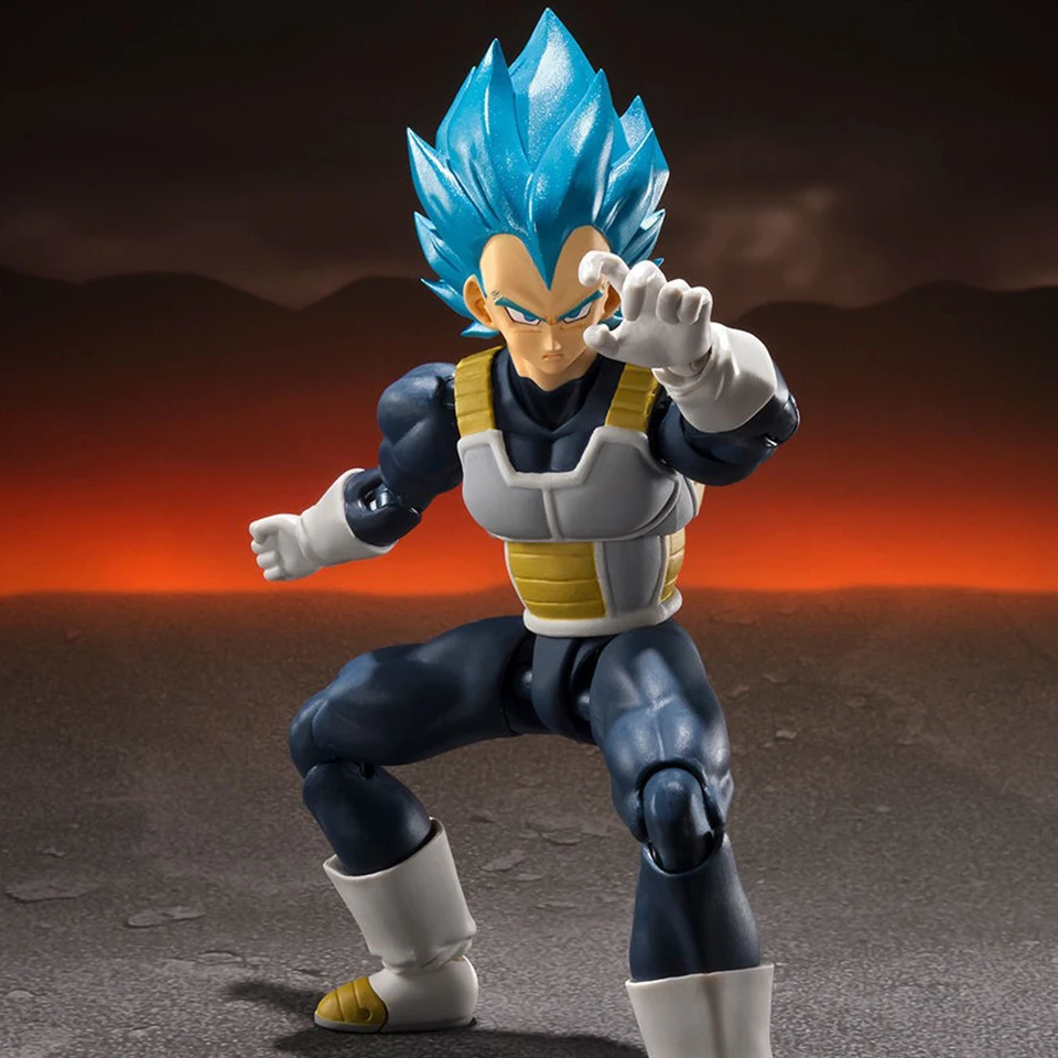 Tronzo Bandai Tamashii нациями даргон мяч с изображением супер вегеты SHF SSJ Синий Красный ПВХ фигурка Супер Саян Бог модель игрушки