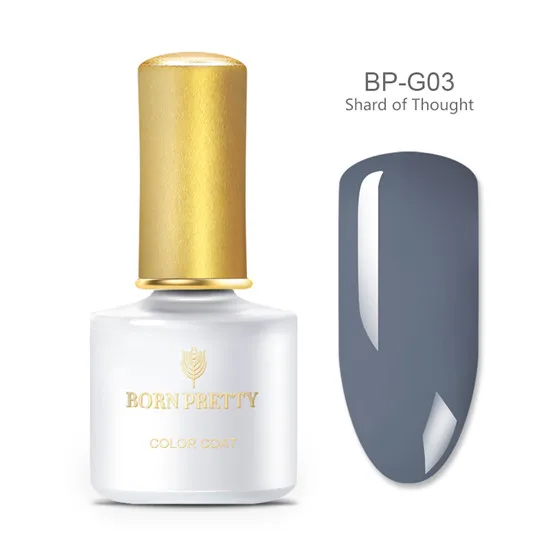 BP-G03 BORN PRETTY 6 мл Гель-лак для ногтей серая серия замачиваемый УФ-гель для ногтей лак для Ногтей Стойкий чистый лак для ногтей - Цвет: BP-G03