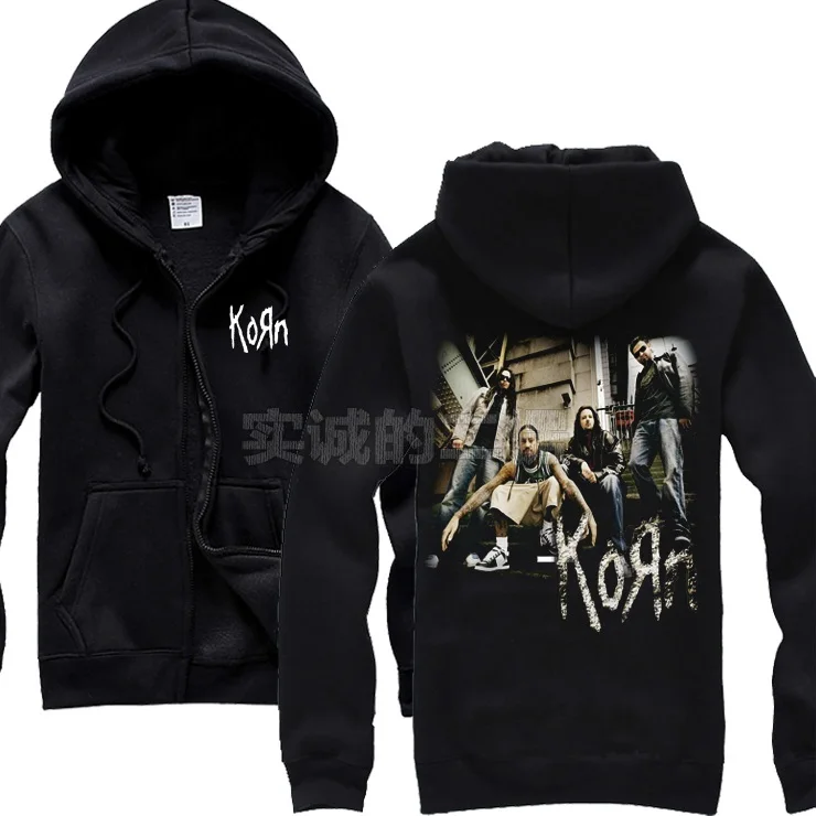 16 дизайнов Korn толстовка на молнии рок толстовки оболочка куртка бренд панк hardrock тяжелый металл sudadera флис спортивный костюм уличная одежда - Цвет: 14